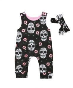 Day Of The Dead Romper and Headband Set