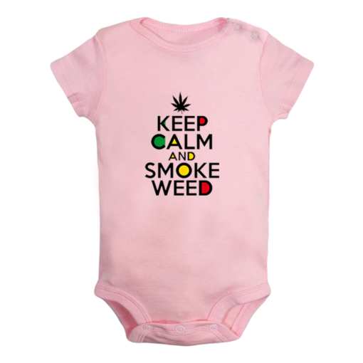 Keep Calm And Smoke Weed Onesie