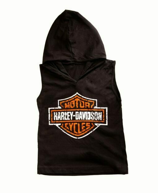 Harley Davidson Singlet with Hoodie